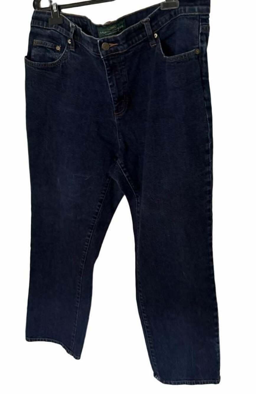 Ralph Lauren LRL Jeans Co. Women's 18W Dark Wash Straight Leg Jeans